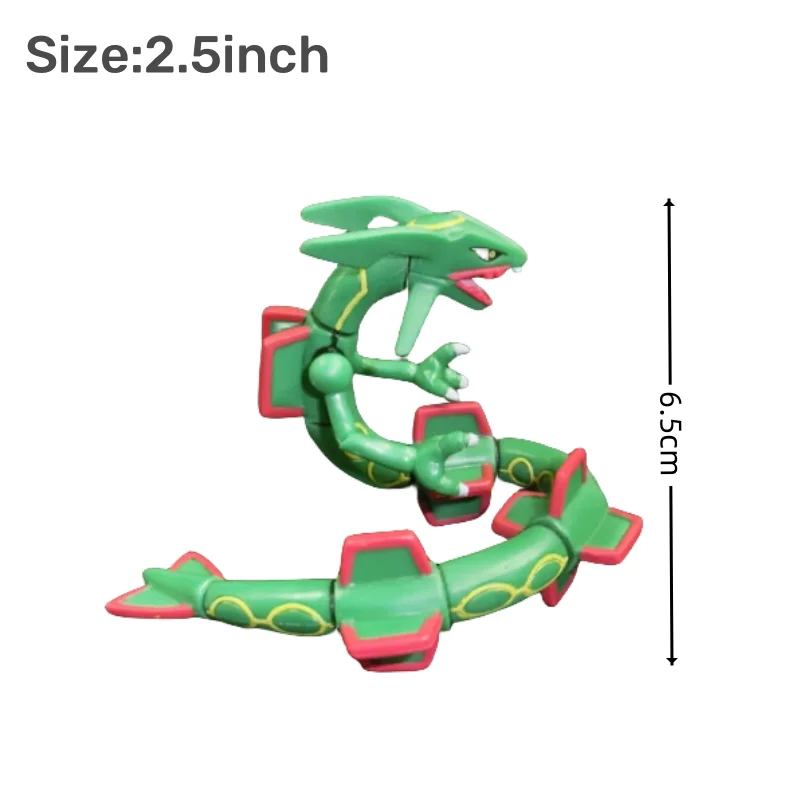 Mini Pokemon rakamlar Rayquaza Mega Mega Ho Ho Oh zyzyarceus Kyogre Figures on solga Solgaleo PVC Model oyuncaklar çocuk hediyeler