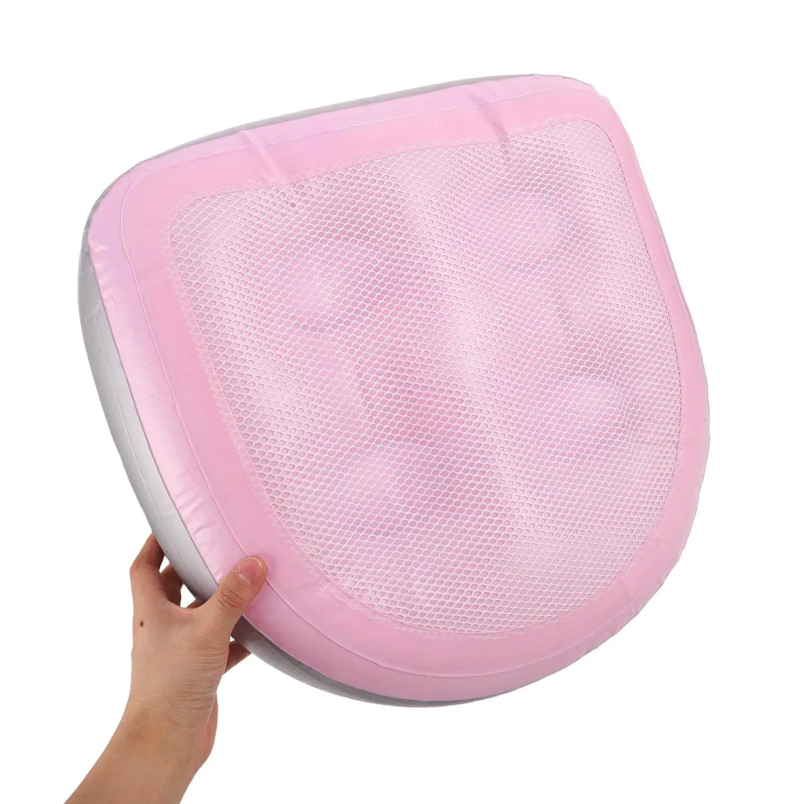 

Inflatable Hot Tub Booster Seat Non Slip Suction Cup Dual Purpose Water Filled Spa Cushion Bath Tub Inflatable Seat for Adults