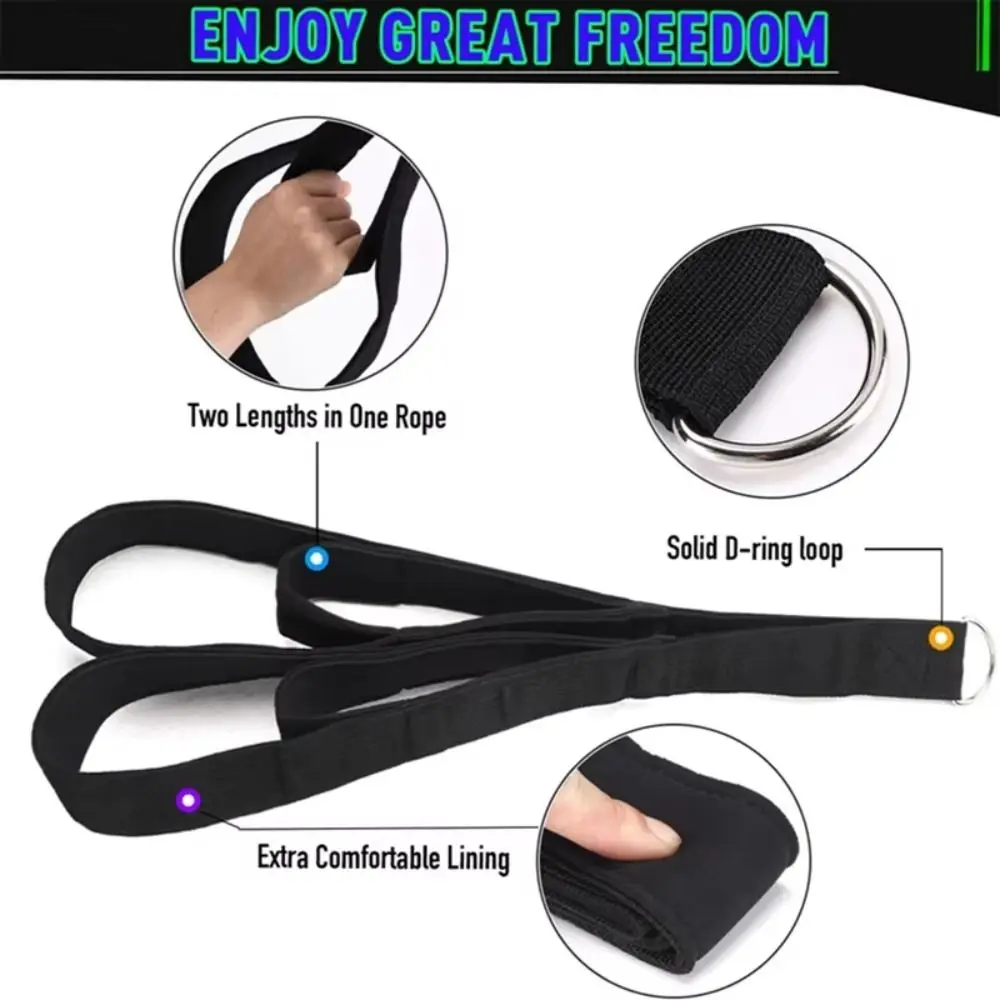 

Anti-Slip Long Triceps Strap Cable Attachment Exercise Rope Arm Strength Rope Extension Strap Multi-Purpose Pull Down Rope