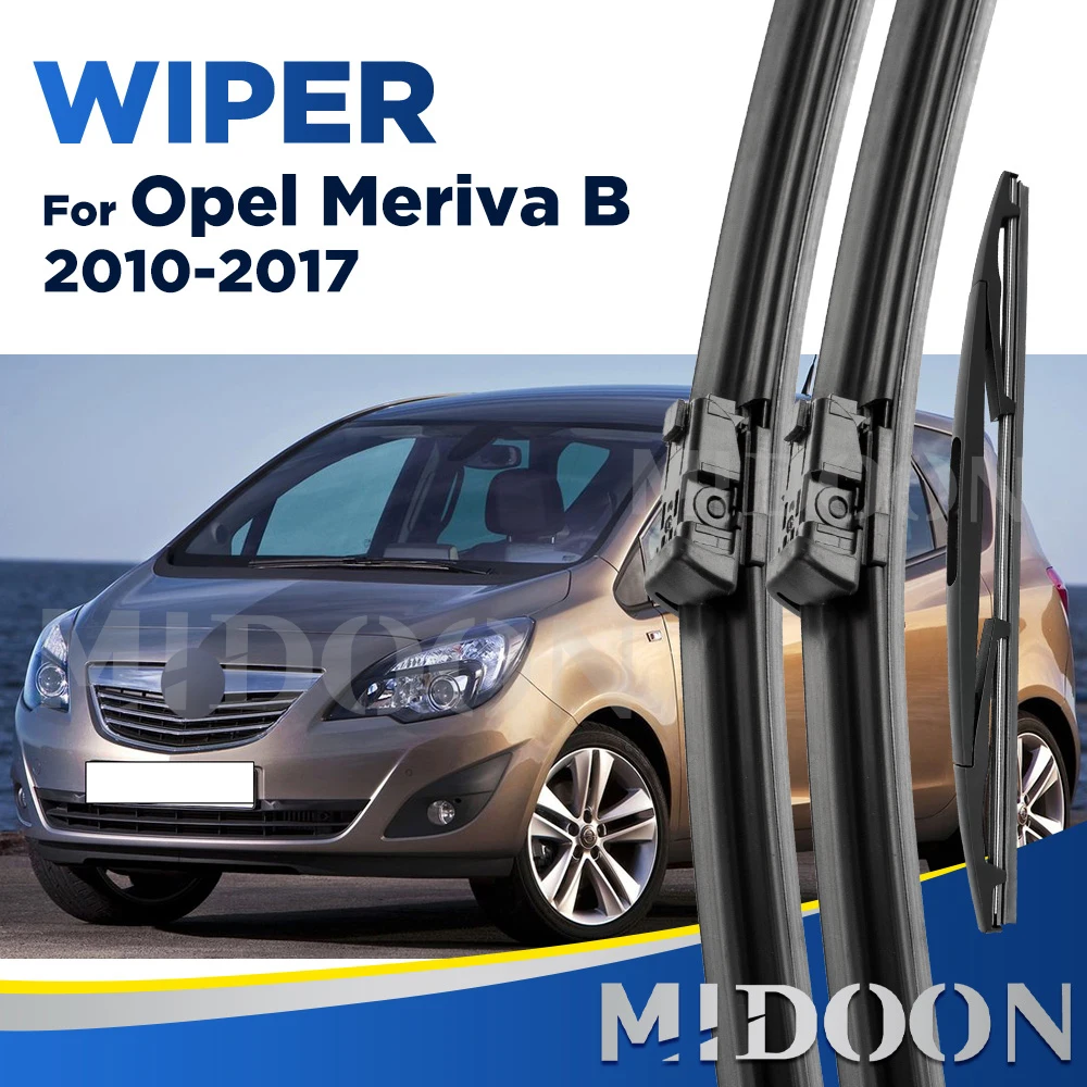 MIDOON Wiper For Opel Meriva B 2010-2017 2011 2012 2013 2014 Wiper Front & Rear Wiper Blades Windscreen Brushes 28