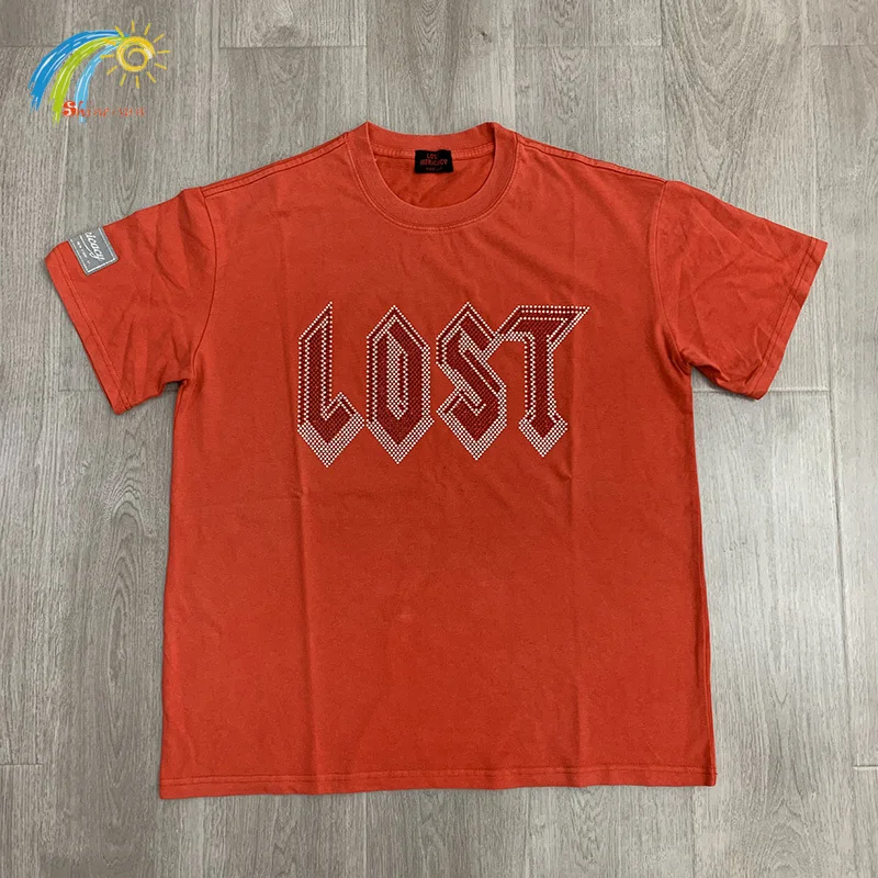 

Classic Flash Diamond Logo Lost Intricacy T-Shirt Men Women Casual Fashion Red Short Sleeve Tee Best Quality Cotton T Shirt Tag