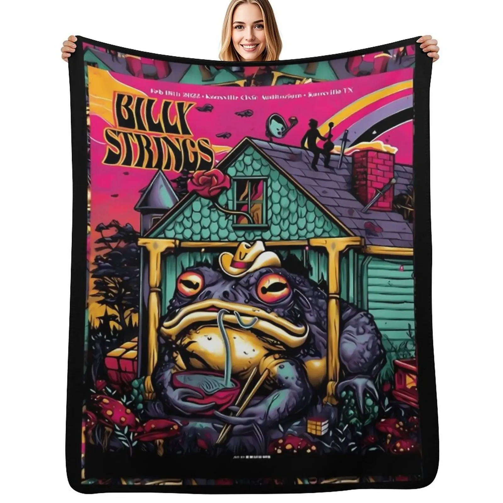 Billy Strings Throw Blanket christmas gifts Furry Decorative Sofas manga halloween Hairy Blankets