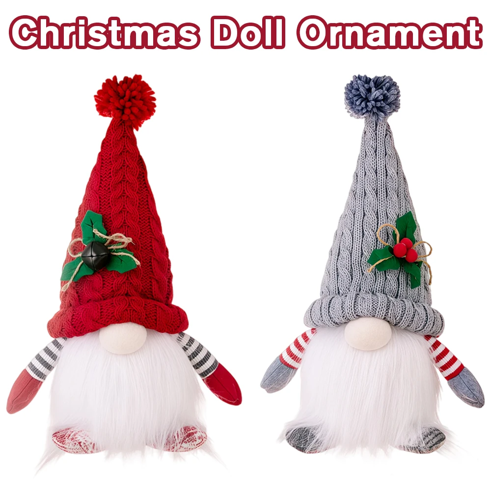 

LED Glowing Knitted Christmas Gnome Doll Night Light Ornament for Home Decoration, Xmas Tree Decor, New Year 2026 Gift