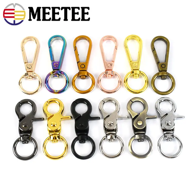 5/10/20Pcs Metal Swivel Lobster Clasp 13mm Clip Buckle Trigger Snap Hook Carabiner Keyring Belt HandBag Dog Hardware Accessories