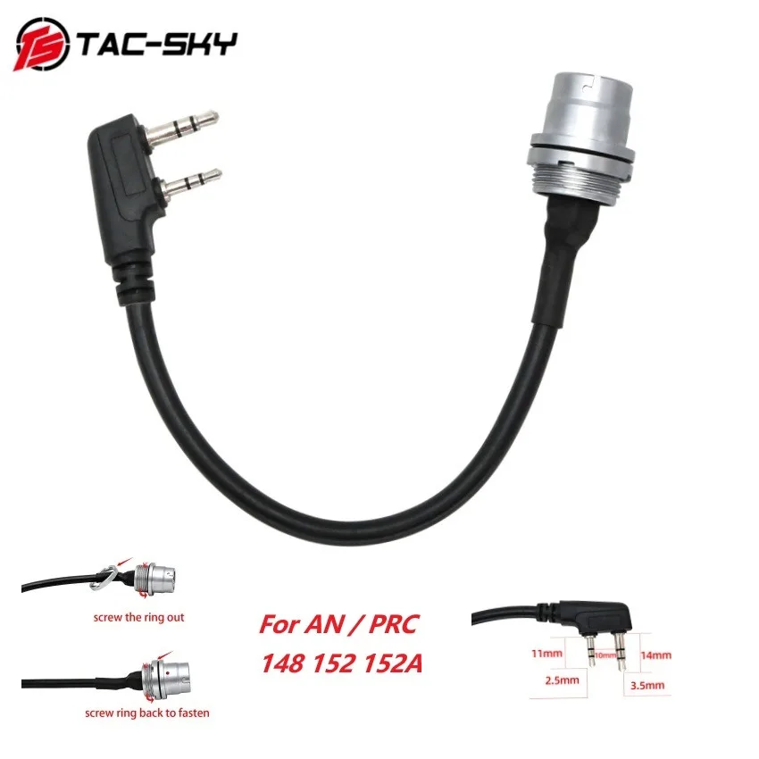TAC-SKY U283 Tactical Intercom DIY Connector for AN / PRC 148 152 152A Intercom Dummy Model Tactical Prc