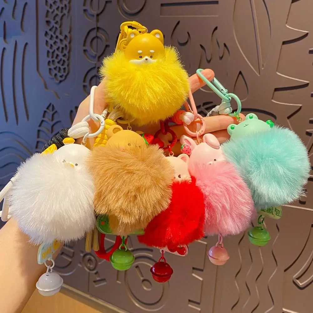 

Kawaii фрукты бархатный шарик брелок маленький колокольчик пушистый брелок с животными милая плюшевая кукла из смолы кулон дети
