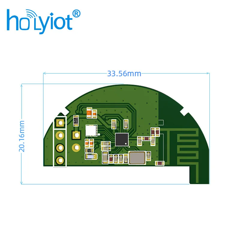 Holyiot 대용량 배터리 블루투스 비콘, 저전력 소비 모듈, IoT 실내 추적 비콘, nRF52805 BLE 센서