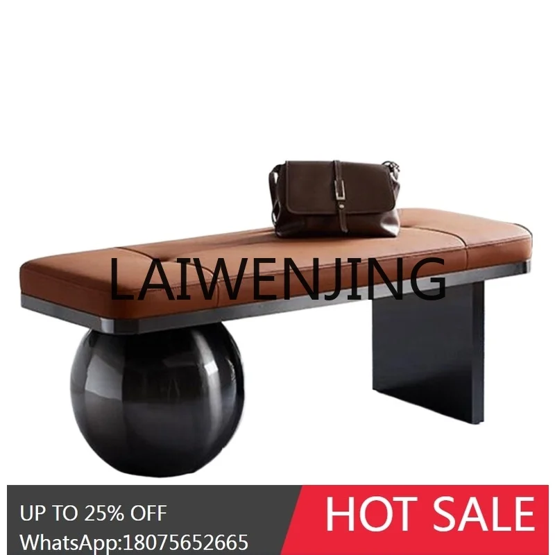 

RWJ Nordic Living Room Bench Light Luxury Home Designer Art Bed End Stool