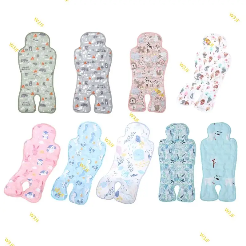 

W3JF Baby Strollers & Car Cooling Pad Double Sided Pram Insert for Summer Comforts