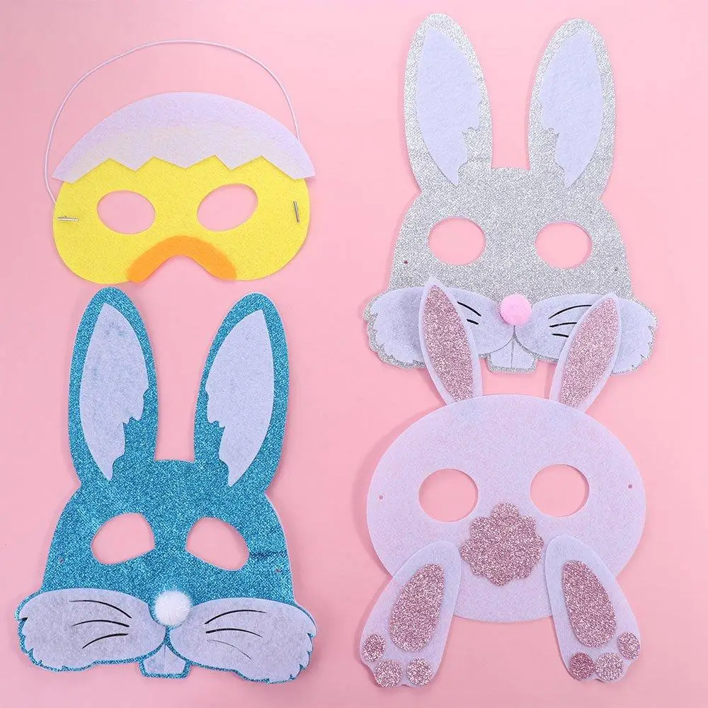 

Party Supplies Cute Easter Felt Mask Funny Festive Animal Mask Exquisite Merry Easter Decoration Holiday Decor