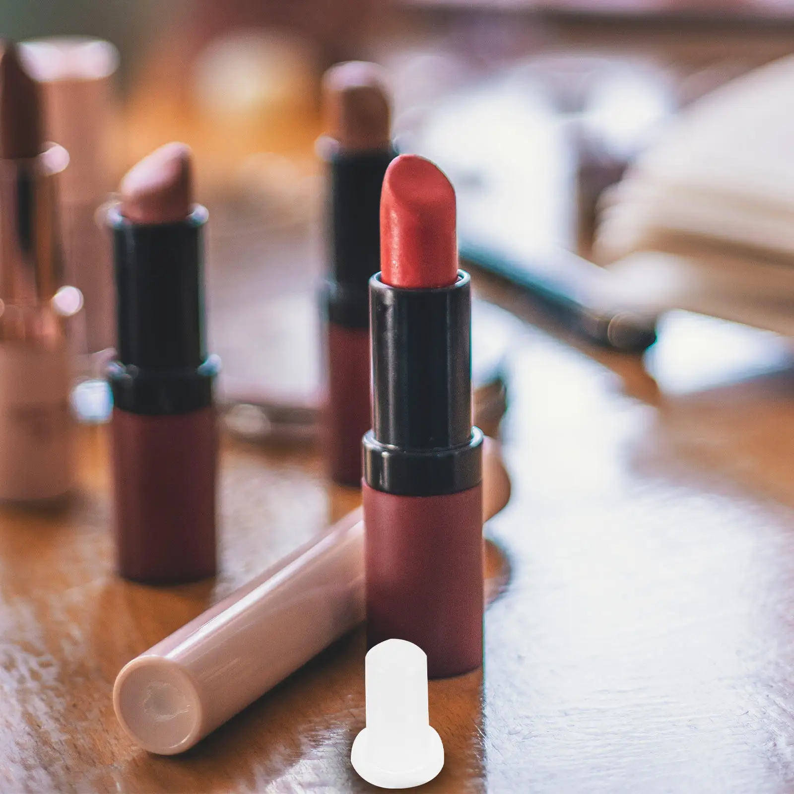 2Sets Lipstick Mold DIY Silicone Mold for Lip Balm Making Homemade Lipstick Tube Refill Snug Snap Closure No Leak Pocket Purse