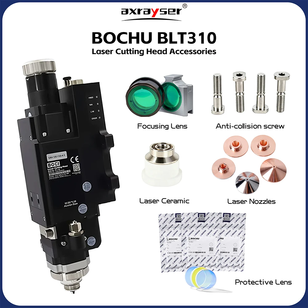 BOCHU BLT310 Laser Cutting Head Protective Lens D25.4T4 Laser Ceramic Ring D41 Anti-Collision Screw for BOCI BLT310