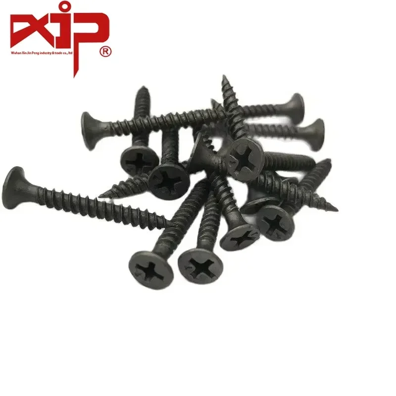 Carbon Steel Black Phosphate High-precise Self Tapping  Strong Durability Drywall Screw Composite Board Soft Metal