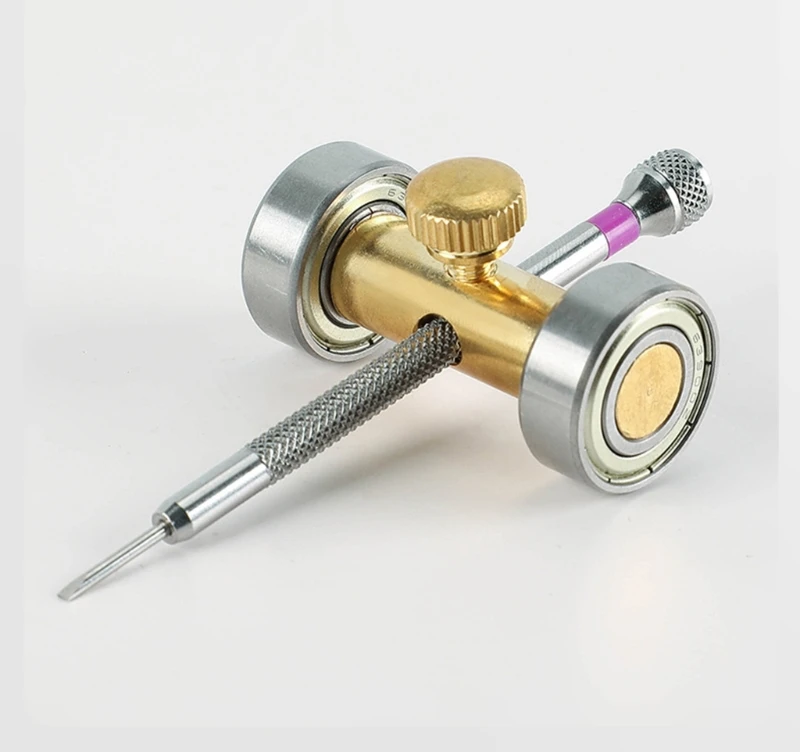 ipiip Compactly And Portable Screwdriver Sharpening Holder For Watch Back Cover Removal And Fixing Antirust Metal