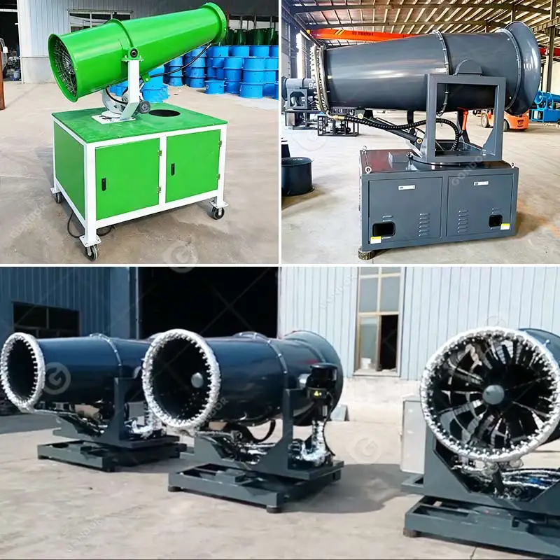 Automatic Dust Control Water Mist Misting Trailer Cannon Skid Sprayer Spray Machine Dry Fog Dust Suppression System