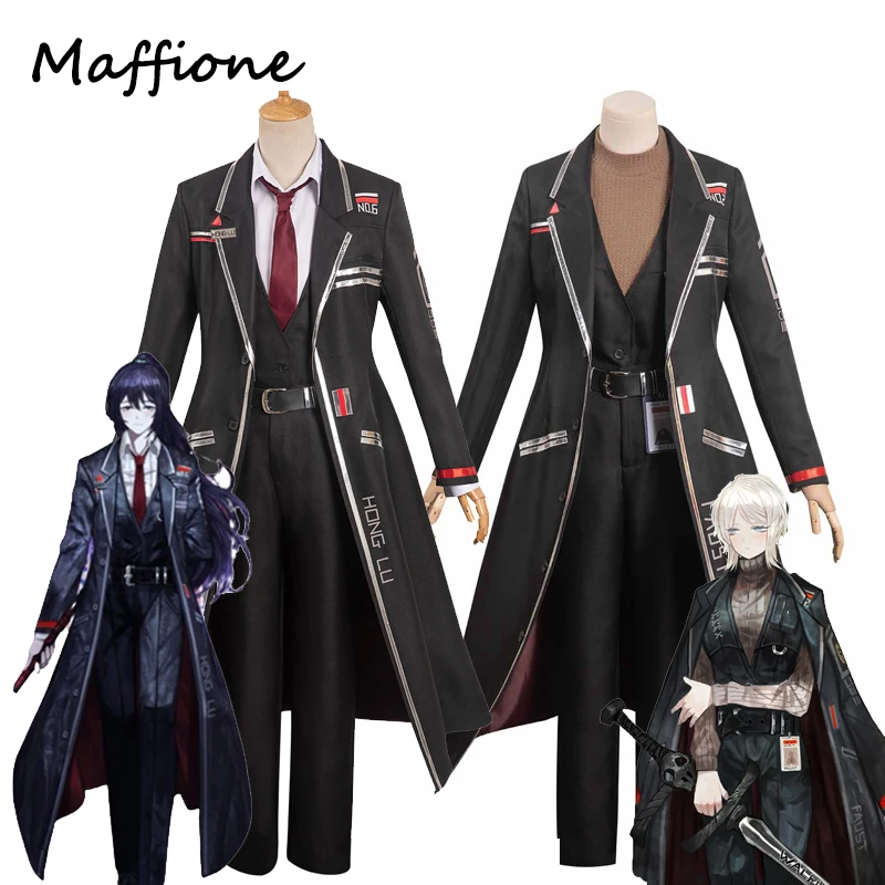 

Limbus Company Faust HongLu Cosplay Anime Costume Uniform Adult Top Pants Coat Women Men Halloween Carnival Party Disguise Suit