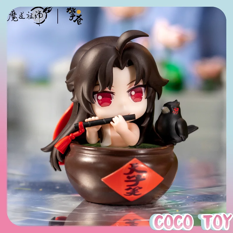 

Authentic QINGCANG Mo Dao Zu Shi Wangxian Jade Cup Flowing Light Chibi PVC Figures Anime Desktop Decor Collectible Gift In Stock