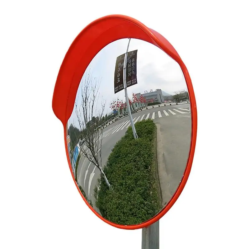 

Convex Mirror Outdoor 17.72 inch Road Safety Convex Mirror Adjustable Parking Garage Round Convex Traffic Mirror Fish Eye Mirror