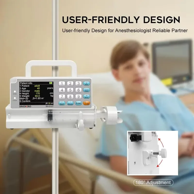 Hot Sale SH-512T Portable Electric TCI Pump Target-Controlled With 8 Modes for and Anaesthesia Use