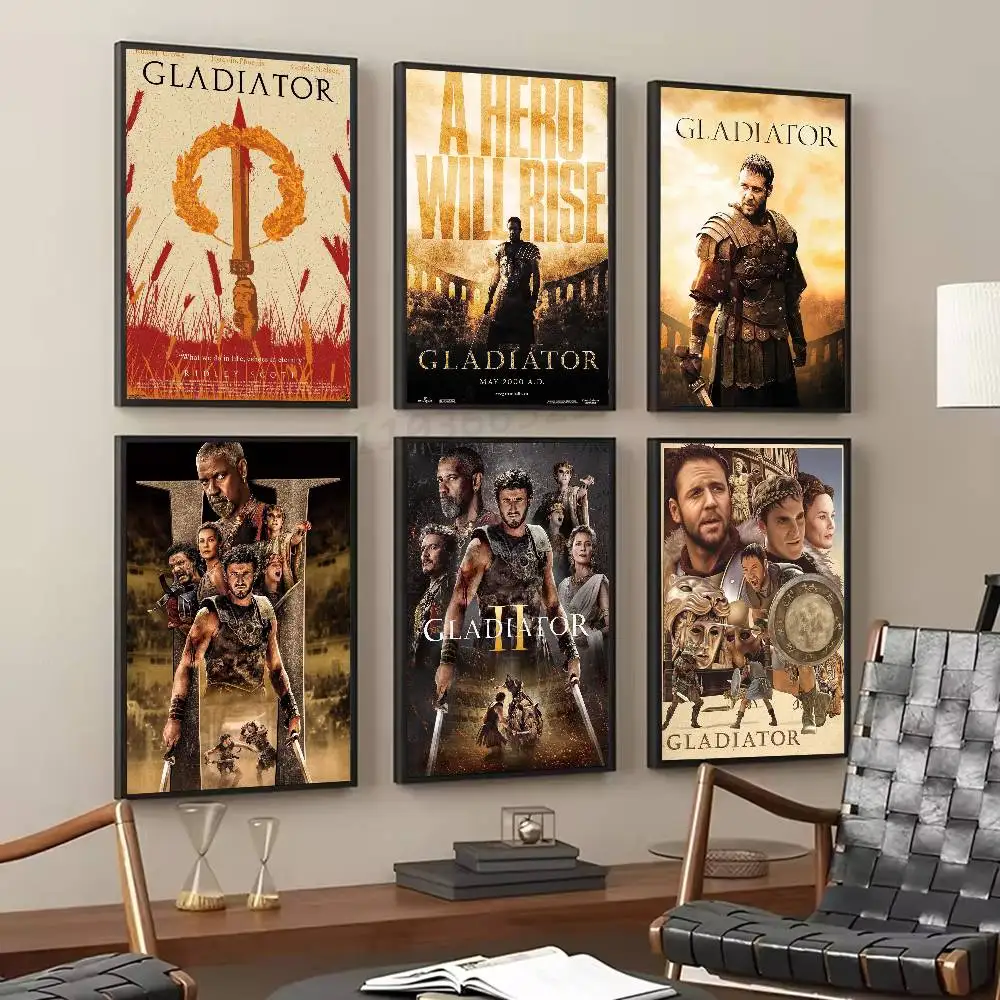 Rome Movie G-Gladiator Posters Living Room Bar Cafe Quality Canvas Vintage Style Comics Painting Art Home Wall Decor Picture