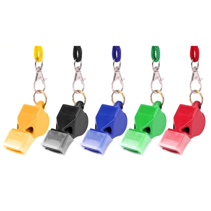 Y1UB Plastic Sports Whistles Loud Sound Whistles Emergencies Survival