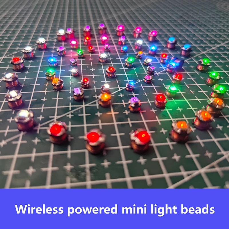 5Pcs DC 5V Wireless Power Supply Transmitter Coil USB Wireless Receiver LED Light Induction Lamp Toys Model Robots Sand Table