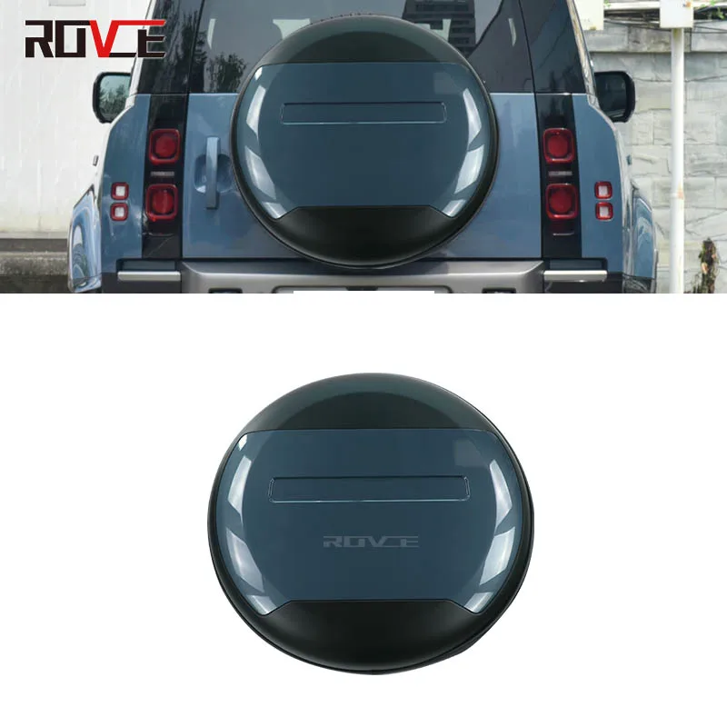 ROVCE Tire Protective Cover Spare Tire Board for Land Rover Defender 90 110 130 2020-2023 L663 Trunk Tailgate Car Accessories