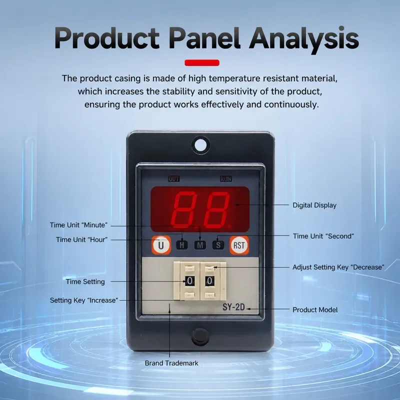 FOTEK Taiwan Yangming Timer SY-2D SY-3D DIP Setting Digital Display Intelligent Time Relay