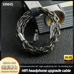 XINHS Shadow Warrior HiFi-Kopfhörer-Upgrade-Kabel 2,5 mm 4,4 mm symmetrisches Kabel HD650 IE900 0,78 mm kz QDC Geeignet für Sennheiser