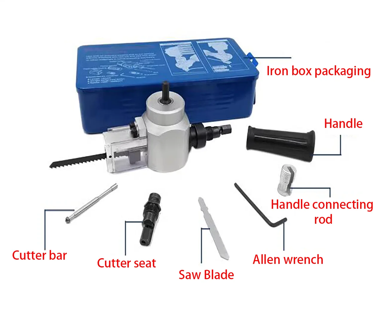 

Dual-Purpose Wood And Metal Sheet Cutter, Iron Plate, Iron Sheet Cutting And Opening, Curve Saw, Hand Electric Drill, Wood Saw