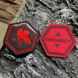 EVA Nylon Reflective Patches Japan Anime Military Art Cartoon Badges Stickers Appliques For Clothing Vest Jacket DIY Decorative