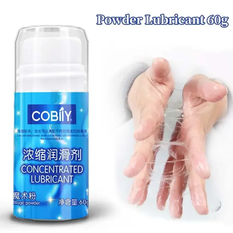 60g Solid Powder Lubricant Oil Silicone Grease Mix Powder with Water private parts Breast private parts Lubricant Game