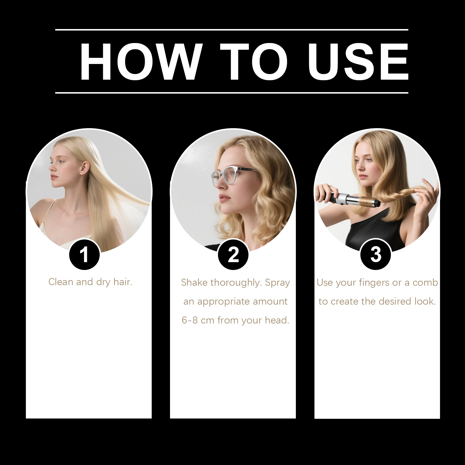 Meersalz-Styling-Spray: Gegen Frizz, für Fixierung und Volumen – für hochwertige, flauschige Locken und Textur am Kopfoberteil – Detail 9