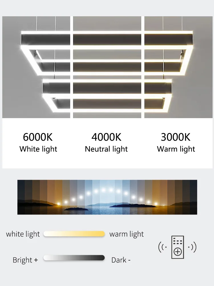 مصباح لغرفة المعيشة غرفة الطعام غرفة نوم الثريا الشمال الحديثة الحد الأدنى 2023 ضوء جديد فاخر مربع الثريا LED أضواء تعليق