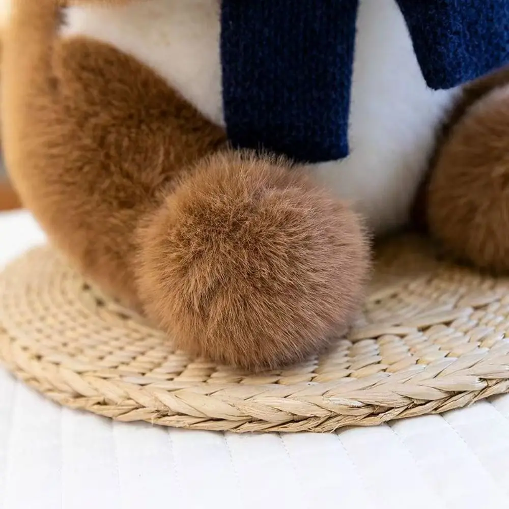 Jouets en peluche d'animaux, castor moelleux, Collection de poupées, dessin animé, petite loutre, jouet en peluche d'écureuil mignon de 35cm, décoration de maison