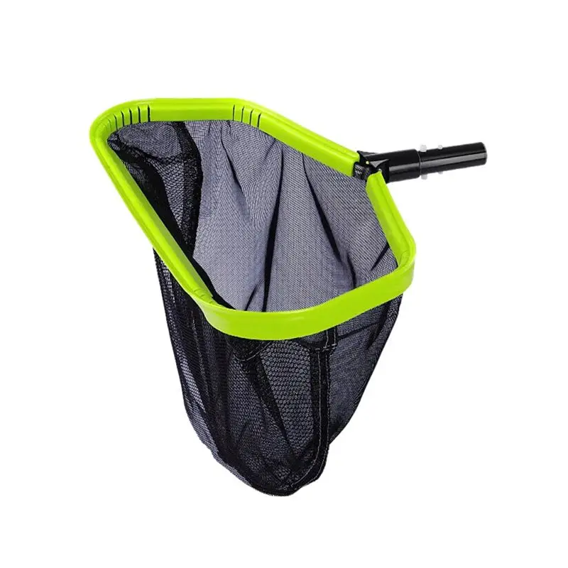 AT13 Upgraded Pool Skimmer Net Professional Ultra Fine Mesh Pool Leaf Net For Cleaning With Double-Layer Deep Trash Bag