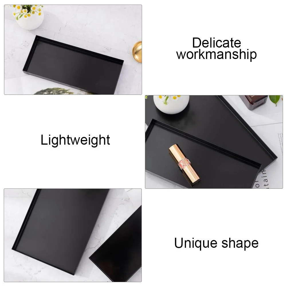 

Jewelry Storage Black ganizer Vanity Necklace Bracelet Jewelry Tray Showcase Travel Home Bedroom Office Iron Anti Rust