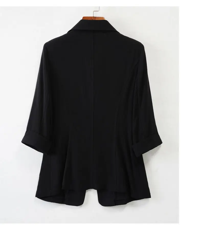 Fashion Women's Jacket Solid Color Yellow Black Cotton Fabric Loose Oversize Coat New Spring Summer Jackets 2025 Women's Suit