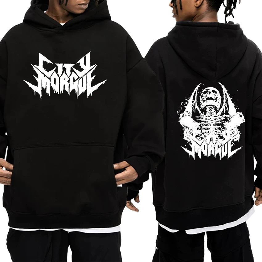 

Rapper Zillakami Sosmula City Morgue Double Sided Print Hoodie Fleece Sweatshirt Long sleeve Men Women Unisex Oversized Pullover
