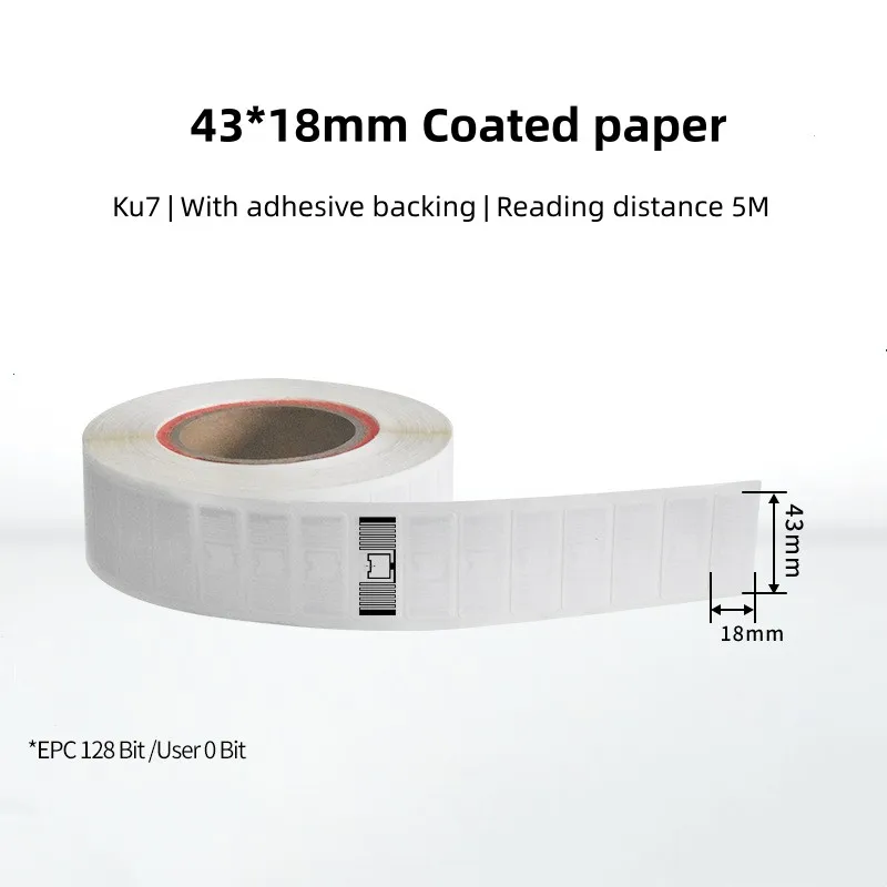 250 Pieces 860-960MHz RFID Tag Self-Adhesive Retail Stickers for Supermarket Retailer Labels