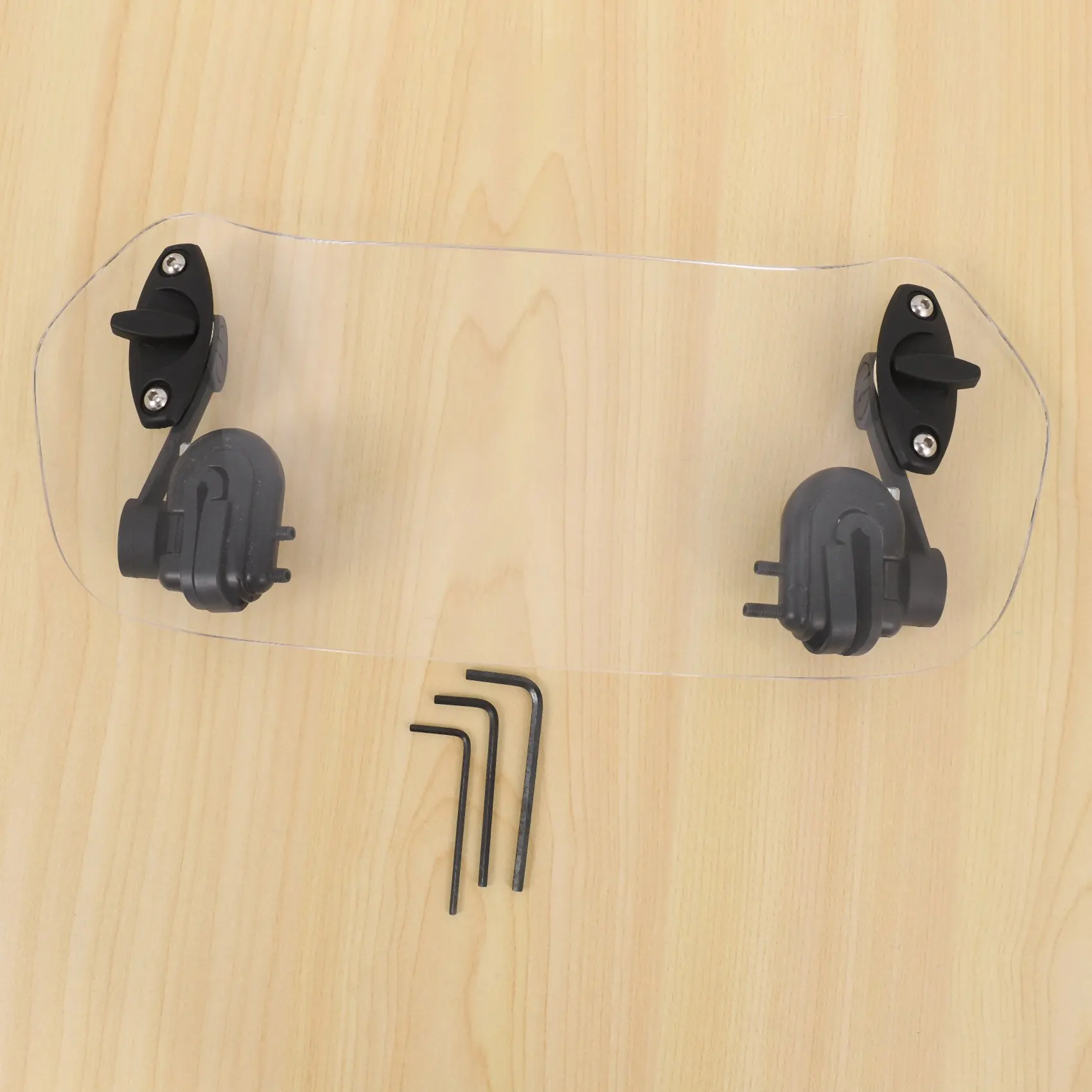 

Motorcycle Windshield Extension - Universal Adjustable Clip-On Windscreen Extender- For Honda Suzuki Kawasaki Yamaha