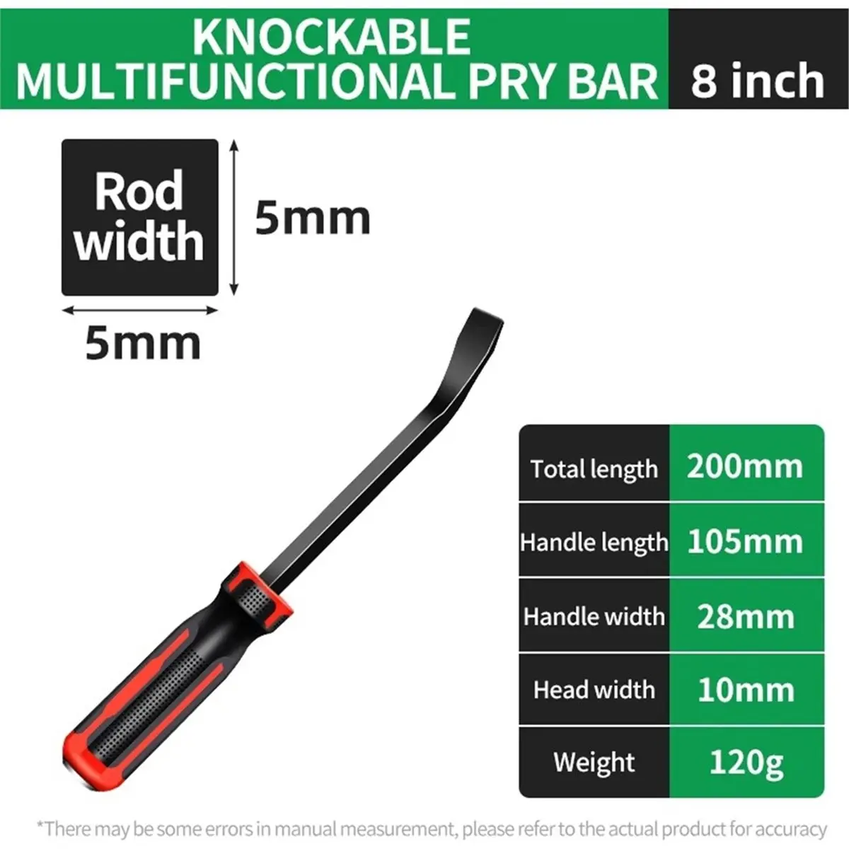 Multi-Purpose for CROWBAR Tire Heavy Duty for CROWBAR Knockout Puller Auto Repair Construction Removal Hand Tools A