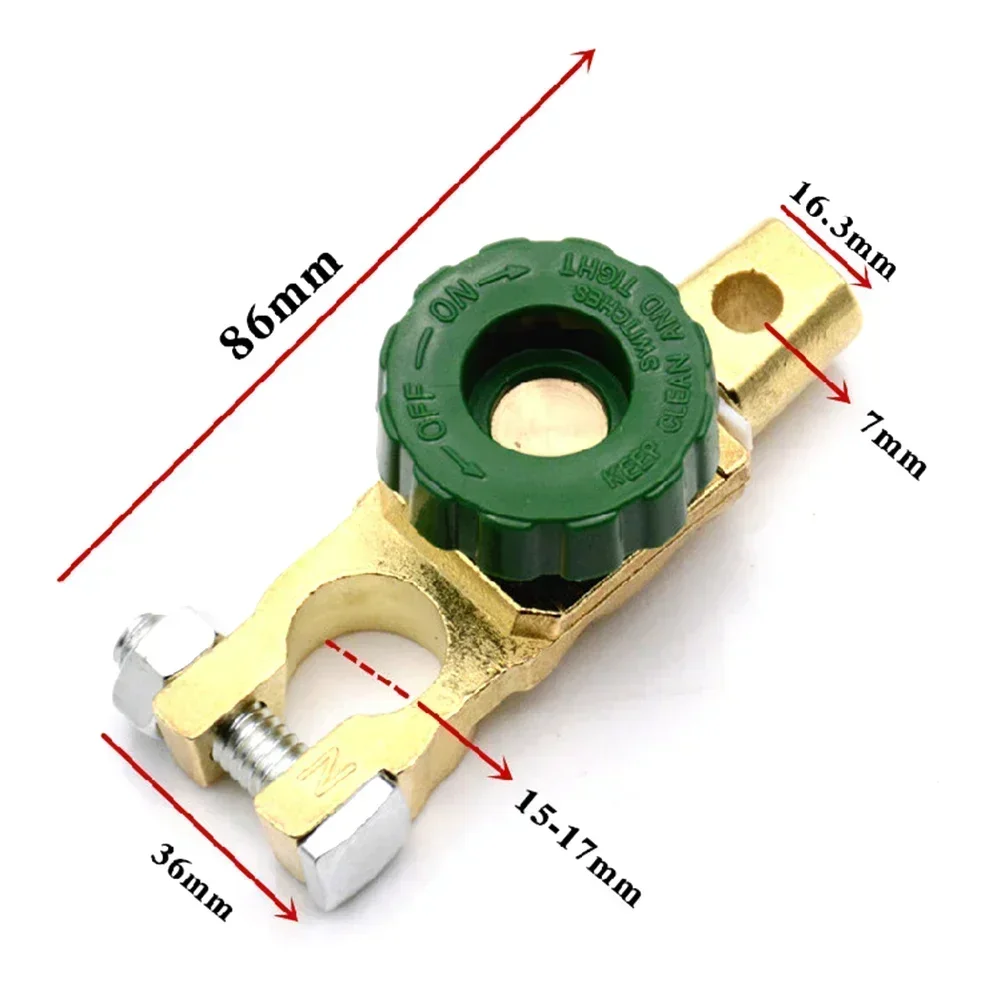 Robuster Trennschalter für den Batterietrennschalter, passend für Standard-Negativterminal, Autoteile, Autozubehör ﻿