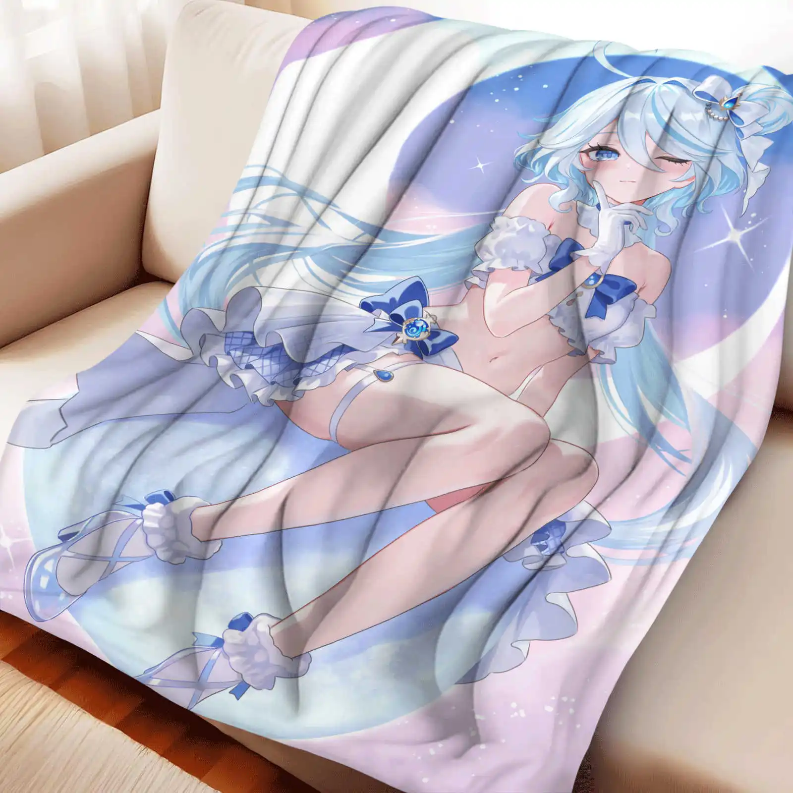 

Honkai Star Rail Firefly Blanket with Custom Flannel Design for Anime Fans Perfect for Sofa Bed and Home Decoration