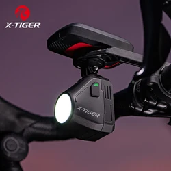 X-TIGER Super Bright 1600 Lumens Bike Light Wireless Remote 5 Modes IP66 Waterproof Anti-Glare for MTB Road Cycling Adventures