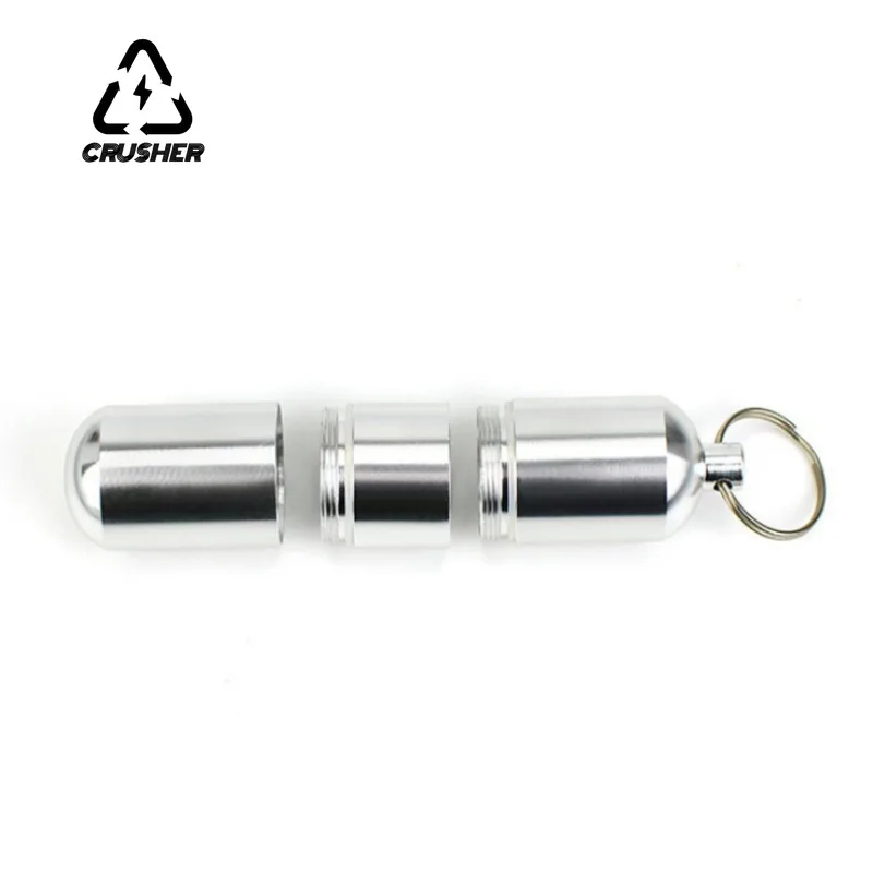CRUSHER Aluminum Alloy Cigarette Case Tube Waterproof Pill Toothpick Capsule Bottle Keychain Tobacco Box Smoking Accessories