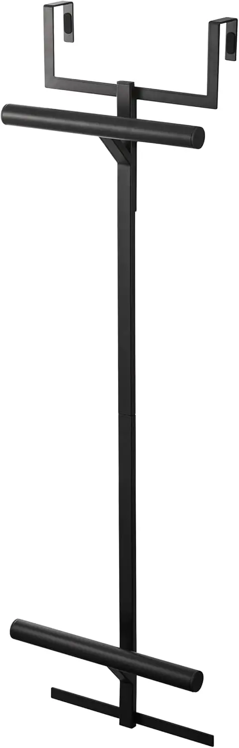 

Двухуровневая металлическая полка для хранения на дверь, для рюкзаков и одежды, простая установка в шкафу или спальне