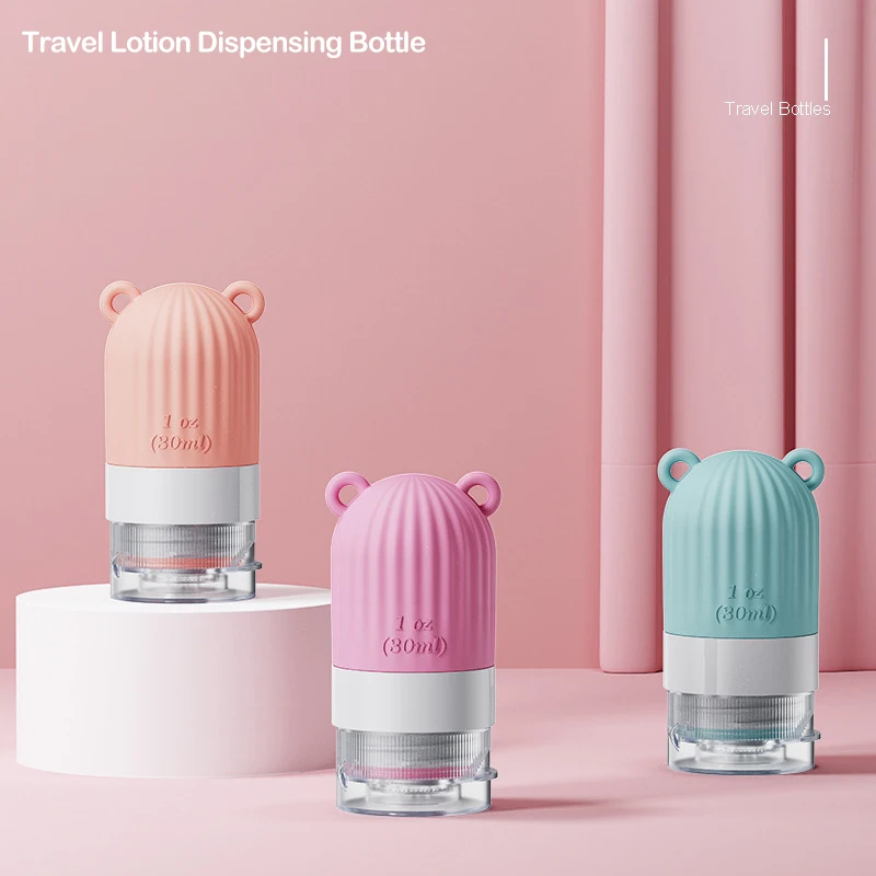 Travel Botttle 30ml Refillable Bottle Soft Silicone Lotion Shampoo Container Cosmetic Lotion Squeeze Tube Empty Sub-Bottling