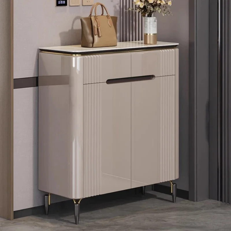 Home Furniture Light Luxury Rock Slab Shoe Rack Shoe Organizer Shoerack Shoes Organizer Shoe Cabinet Living Room Cabinets