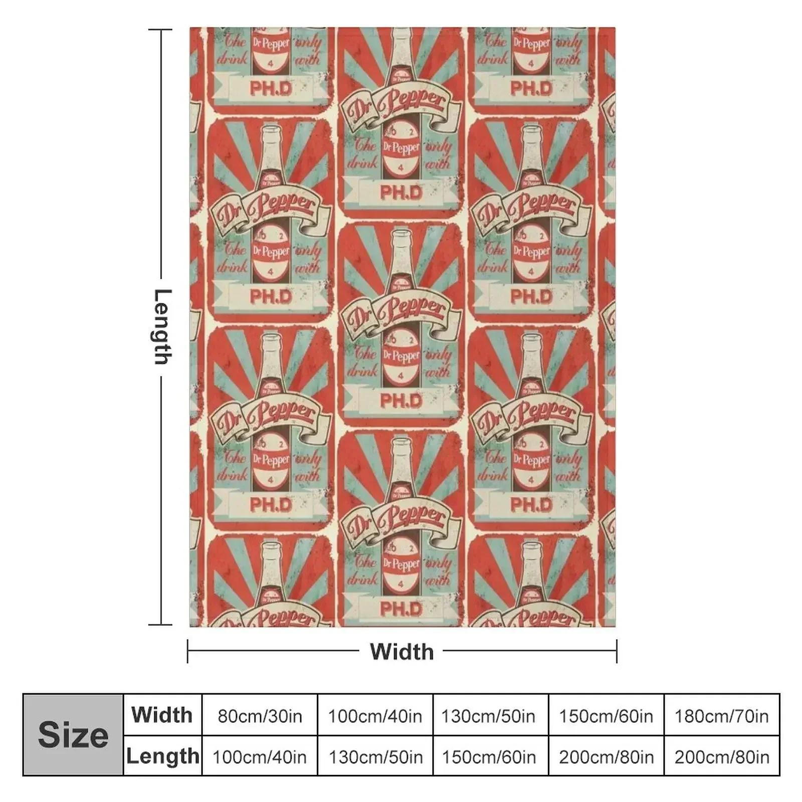 Dr. Pepper Ph.D. Throw Blanket Luxury Moving blankets ands sofa bed Large Tourist Blankets